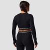 Backcountry, Cedars RWS Merino Lt-Wt Baselayer Cropped Crew Top – Women’s(Black)