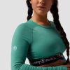 Backcountry, Cedars RWS Merino Lt-Wt Baselayer Cropped Crew Top – Women’s(Gearhead Green)