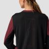 Backcountry, Slickrock Drirelease Long-Sleeve Tech T-Shirt – Women’s(Red Mahogany/Black)