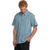 Billabong Mens Classic Sundays Woven Short Sleeve Shirt(Charcoal/Navy)