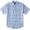 Billabong Mens Classic Sundays Woven Short Sleeve Short Sleeve Shirt(Blue Suede)