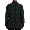 Billabong Mens Coastline Long Sleeve Flannel Shirt(Black)
