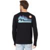 Billabong Men’s Range Long Sleeve Graphic Tee(Black)
