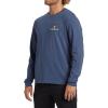 Billabong Men’s Range Long Sleeve Graphic Tee(Slate Blue)