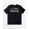 Billabong Men’s Range Short Sleeve Graphic Tee(Black)