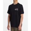 Billabong Men’s Range Short Sleeve Graphic Tee(Black)