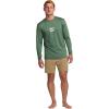 Billabong Women’s Standard All Day Wave Loose Fit Long Sleeve Rashguard(Moss)