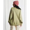 Billabong womens Ride in Oversized Crewneck Sweatshirt(Avocado)