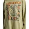 Billabong womens Ride in Oversized Crewneck Sweatshirt(Avocado)