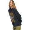 Billabong womens Ride in Oversized Crewneck Sweatshirt(Black Sands 2)
