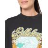 Billabong womens Ride in Oversized Crewneck Sweatshirt(Black Sands 3)