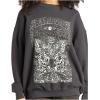 Billabong womens Ride in Oversized Crewneck Sweatshirt(Black Sands 5)