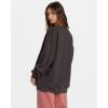 Billabong womens Ride in Oversized Crewneck Sweatshirt(Black Sands 7)