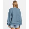 Billabong womens Ride in Oversized Crewneck Sweatshirt(Blue Shadow)