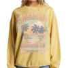 Billabong womens Ride in Oversized Crewneck Sweatshirt(Mellow Daze)