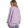 Billabong womens Ride in Oversized Crewneck Sweatshirt(Peaceful Lilac)