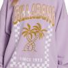Billabong womens Ride in Oversized Crewneck Sweatshirt(Peaceful Lilac)