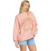 Billabong womens Ride in Oversized Crewneck Sweatshirt(Peach Kiss S125)