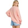 Billabong womens Ride in Oversized Crewneck Sweatshirt(Peach Kiss S125)