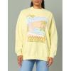 Billabong womens Ride in Oversized Crewneck Sweatshirt(Sunspell)