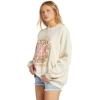 Billabong womens Ride in Oversized Crewneck Sweatshirt(Whitecap)