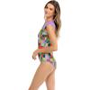 Body Glove Women’s Stand Up Zip Front Paddle One Piece Swimsuit with UPF 50+(Aloha Vibes)