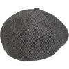 Brixton Men’s Brood Newsboy Snap Hat(Grey/Black)