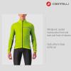 CASTELLI Men’s Squadra Stretch Jacket, Windproof Zip Up Shell with High Collar for Road and Gravel Biking I Cycling(Electric Lime/Dark Gray)