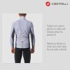 CASTELLI Men’s Squadra Stretch Jacket, Windproof Zip Up Shell with High Collar for Road and Gravel Biking I Cycling(silver gray/dark gray)
