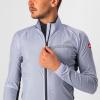 CASTELLI Men’s Squadra Stretch Jacket, Windproof Zip Up Shell with High Collar for Road and Gravel Biking I Cycling(silver gray/dark gray)