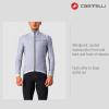 CASTELLI Men’s Squadra Stretch Jacket, Windproof Zip Up Shell with High Collar for Road and Gravel Biking I Cycling(silver gray/dark gray)