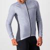 CASTELLI Men’s Squadra Stretch Jacket, Windproof Zip Up Shell with High Collar for Road and Gravel Biking I Cycling(silver gray/dark gray)