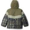 Columbia Boys’ Lightning Lift Iii Printed Jacket(Stone Green Warp Plaid/Safari)