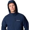 Columbia Mens Ascender II Hooded Softshell Rain Jacket(Collegiate Navy)