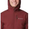 Columbia Mens Ascender II Hooded Softshell Rain Jacket(Spice)