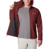 Columbia Mens Ascender II Hooded Softshell Rain Jacket(Spice)