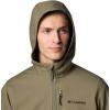 Columbia Mens Ascender II Hooded Softshell Rain Jacket(Stone Green)