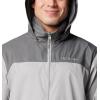 Columbia Men’s Glennaker Lake II Rain Jacket(Columbia Grey/City Grey)