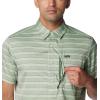 Columbia Men’s Silver Ridge Utility Lite Novelty Short Sleeve(Canteen Chambray Stripe)