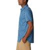 Columbia Men’s Silver Ridge Utility Lite Novelty Short Sleeve(Collegiate Navy Pulaski Plaid)