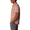 Columbia Men’s Silver Ridge Utility Lite Novelty Short Sleeve(Desert Orange Pulaski Plaid)