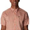 Columbia Men’s Silver Ridge Utility Lite Novelty Short Sleeve(Desert Orange Pulaski Plaid)