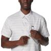 Columbia Men’s Silver Ridge Utility Lite Novelty Short Sleeve(Flint Grey Chambray Stripe)