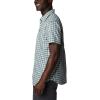 Columbia Men’s Silver Ridge Utility Lite Novelty Short Sleeve(Niagara Pulaski Plaid)