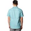 Columbia Men’s Silver Ridge Utility Lite Novelty Short Sleeve(Ripple Blue Pulaski Plaid)