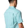 Columbia Men’s Silver Ridge Utility Lite Novelty Short Sleeve(Ripple Blue Pulaski Plaid)