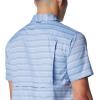 Columbia Men’s Silver Ridge Utility Lite Novelty Short Sleeve(Skyler Chambray Stripe)