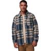 Columbia Men’s Steens Mountain Printed Shirt Jacket Ii(Collegiate Navy Herringplaid)