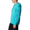 Columbia Men’s Trek Hoodie(Bright Aqua Heather/Csc Sleeve Logo)