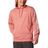 Columbia Men’s Trek Hoodie(Pink Agave/Csc Sleeve Logo)